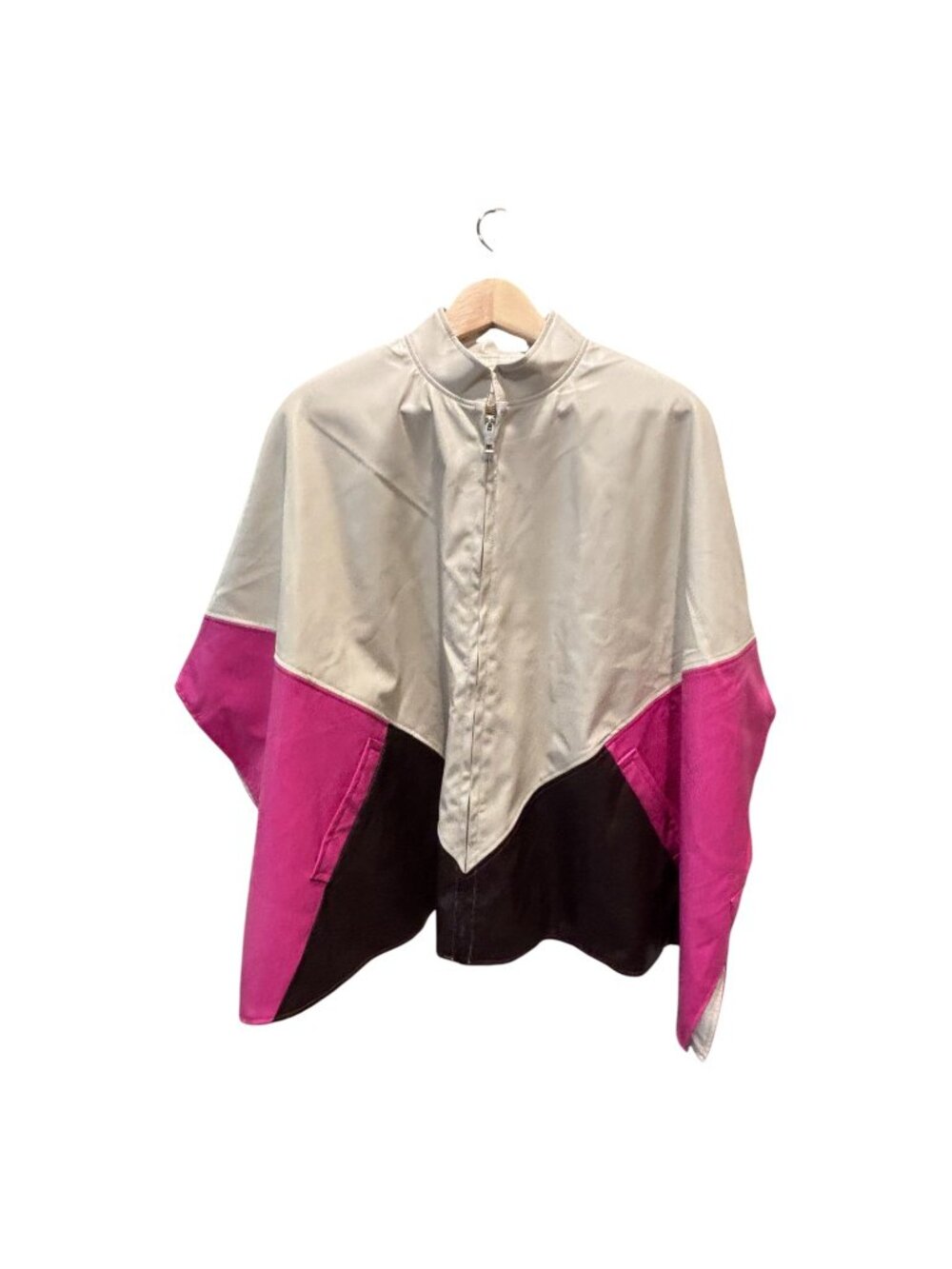 Anthropologie Thea Colorblock Cape Poncho One Size + FREE Kate Spade Tote - Picture 2 of 15